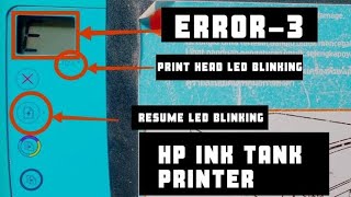 Hp ink tank printer E3 error | Fix E3 error hp printer || Hp 310 E3 error || 2024