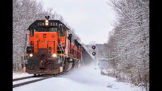 Bessemer ore empties extra in winter wonderland