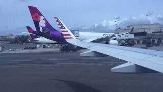 (HD 60 FPS) Virgin America A320 - Taxi and Takeoff from Honolulu Int'l Airport