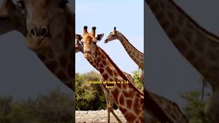 How long Giraffes 🦒 sleep? #giraffe #dailyfacts #animalfacts #dailyshort  #factsvideo #dailyfact