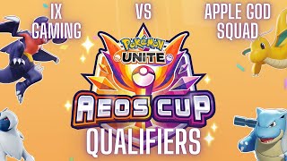 Pokemon UNITE NA Aeos Cup Qualifiers - IX Gaming vs Apple God Squad