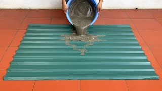 How To Make Durable And Unbreakable Cement Flower Pots From Corrugated Iron Sheets