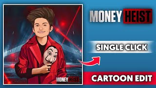 MONEY HEIST CARTOON PHOTO EDITING TELUGU || MONEY HEIST EDITING 2021 || CARTOON EDIT IN TELUGU 2021