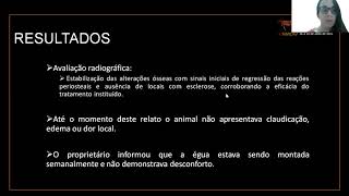 #44 "TERAPIA MULTIMODAL E EVOLUÇÃO CLÍNICA DE OSTEOMIELITE NA FALANGE MÉDIA DO MEMBRO PÉLVICO..."