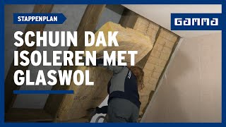 Hellend dak isoleren met glaswol in 8 stappen | GAMMA België