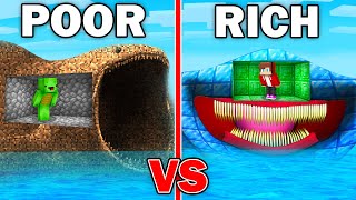 Mikey Poor vs JJ Rich EL GRAN MAJA Bunker in Minecraft ! - Maizen