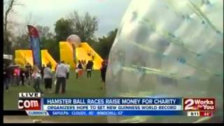 Hundreds run in first ever Tulsa Hamster Ball Run