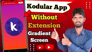 Kodular Without Extension Gradient Screen | Kodular tutorial