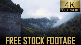 Foogy Mountains, Switzerland | Royalty Free Stock Footage 4K | No Copyright | Free Download