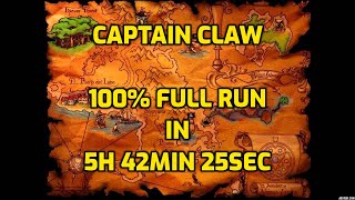 CAPTAIN CLAW (100% RUN) - live streamed as well