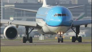 KLM Royal dutch airlines A330-300 Take off RW18L