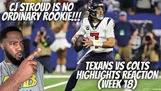 REACTION TO Houston Texans vs Indianapolis Colts | 2023 Week 18 Game Highlights