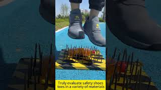 Safety shoe quality testingF015GY #safetyshoe #safetybootsfactory #workboots