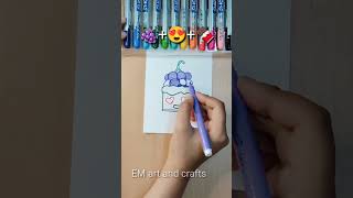 emoji mix || #youtubeshorts #drawing #emojiart #artsupplies #videoartist #satisfyingart #emojimix