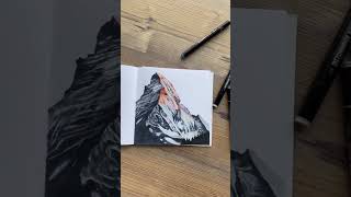 How to draw mountains with SKETCHMARKER. SPEEDPAINT