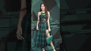 Which blackpink member look's the best in green outfit 💚#blackpink #shorts #viral #trendingshorts