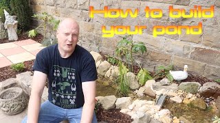 how to build a pond through many steps