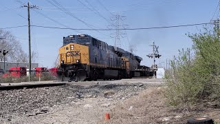 CSX 1982 "Seaboard System" Heritage unit leads M561 through Sharonville Ohio