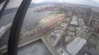 Looking out from the Vancouver Tower