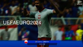 France 🇫🇷 vs Poland 🇵🇱 UEFA EURO 2024 All goals | EA Sports FC 24 gameplay ps5 [4 K 60]