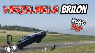 Viertelmeile Brilon / Road Trip im Tesla Model 3 / Kay's Garage / Dragrace