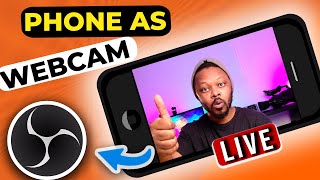 Use a PHONE as a WEBCAM in OBS for FREE with VDO Ninja | Wireless