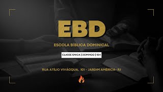 04.08.2024 - 10H | Escola Bíblica Dominical | Carisma Sede Ao vivo