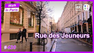 Rue des Jeuneurs, Paris, France | Walk In Paris | Paris walk | Paris street tour