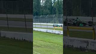 INDYCAR flyby at mid Ohio #automotive #cars #racing #honda #indycar #honda200 #f1 #fast #ohio #track