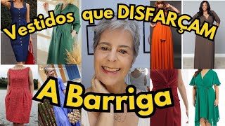 Vestidos que disfarçam a BARRIGA -  MULHERES MADURAS #50mais #60mais #70mais #80mais