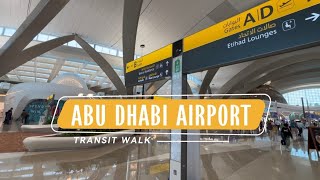 Zayed Airport Abu Dhabi | International Transit Walk Air France Connection Flight