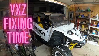 YXZ broke in Durhamtown. Yamaha 1000R gets new axles.