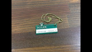 Rolex Vintage Hang Tag + Free Post