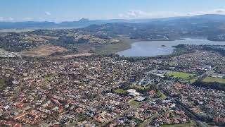 Flying back from Cairns to the Gold Coast in Queensland Australia.