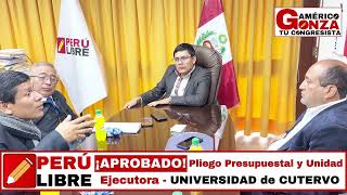 AMÉRICO GONZA: UNIDAD EJECUTORA UNIVERSIDAD DE CUTERVO