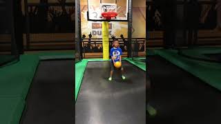 6/26/19 Logan trampoline basketball