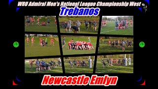 Trebanos RFC v Newcastle Emlyn RFC WRU Admiral Men's National League Championship West 2023 2024