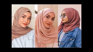 لفات حجاب 2020 للمدرسة سهلة وأنيقة Simple Easy Hijab Tutorial