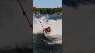 WAKESURFING WITH NO BOARD!!!!