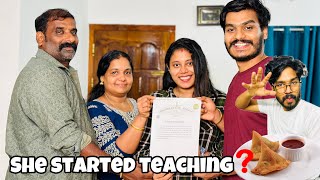 SHE STARTED TEACHING❓| KOCHU SPECIAL SAMOSA