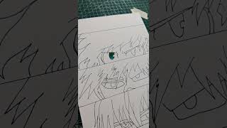 Drawing Izuku Midoriya // Eye Coloring.......#shorts #art #fyp #viral #anime