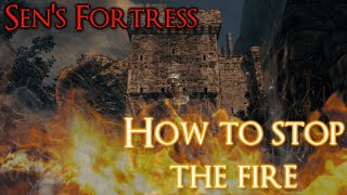 How to stop the fire on the ground in Sen's Fortress | DS Remastered