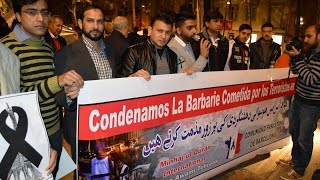 BarcelonaTV: Muslim Community Protest against #ParisAttacks