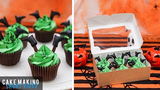 Wicked Witch leg Cupcakes A2403