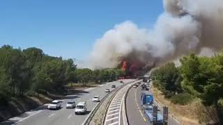 Feu à Martigues. Ça repart à13h45..🔥😡😡