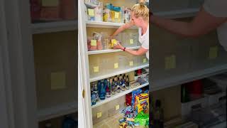 Pantry Organization with Narrow Shelving