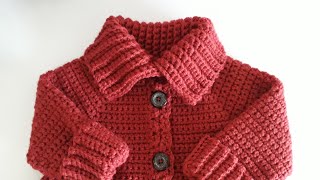 Crochet #29 How to crochet high neck coat / Part 2