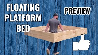 Floating Platform Bed!! Check out Full Length Video for Plans, Materials, Tools, and Cost