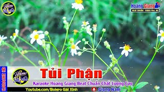 Tủi Phận Karaoke Tone Nam | Nhạc Sống Dễ Hát 2024 | Bolero Gái Xinh