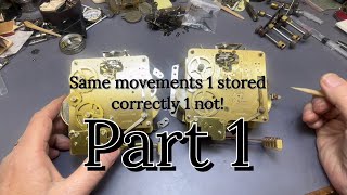 The right way to store a clock movement part 1